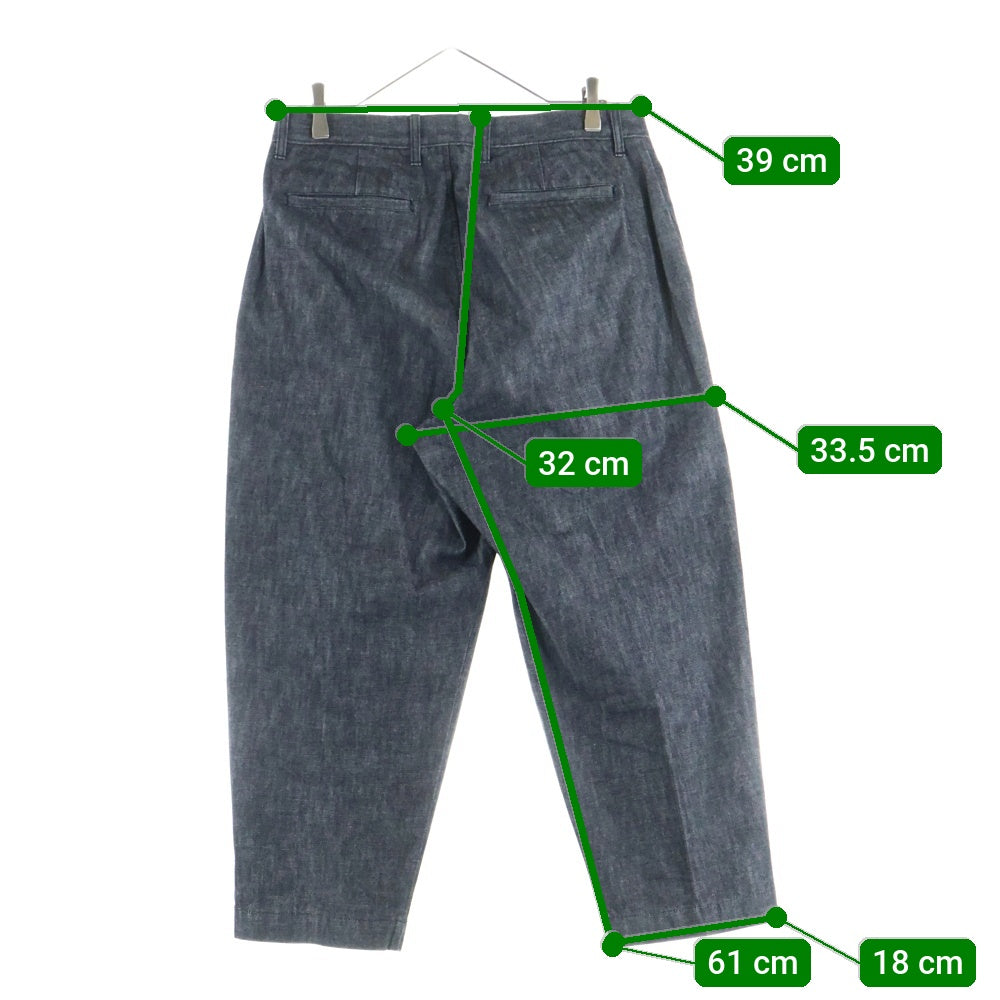 NEIGHBORHOOD(ネイバーフッド) 20AW TUCK-D C-PT ジップフライ ワンタック テーパード デニム パンツ グレー 202BENH-PTM02