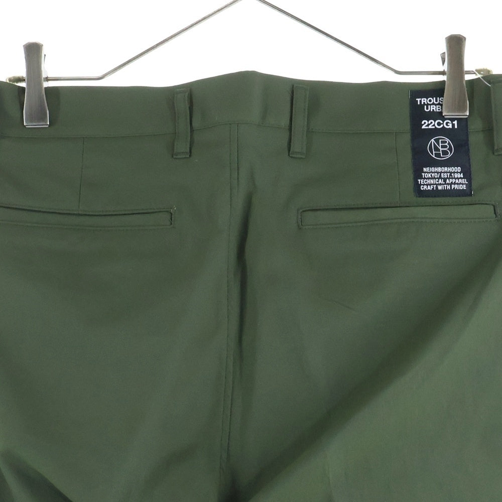 NEIGHBORHOOD(ネイバーフッド) 22SS TUCK E-PT ジップフライ ワンタック テーパード スラックス パンツ トラウザー カーキ 221AQNH-PTM03