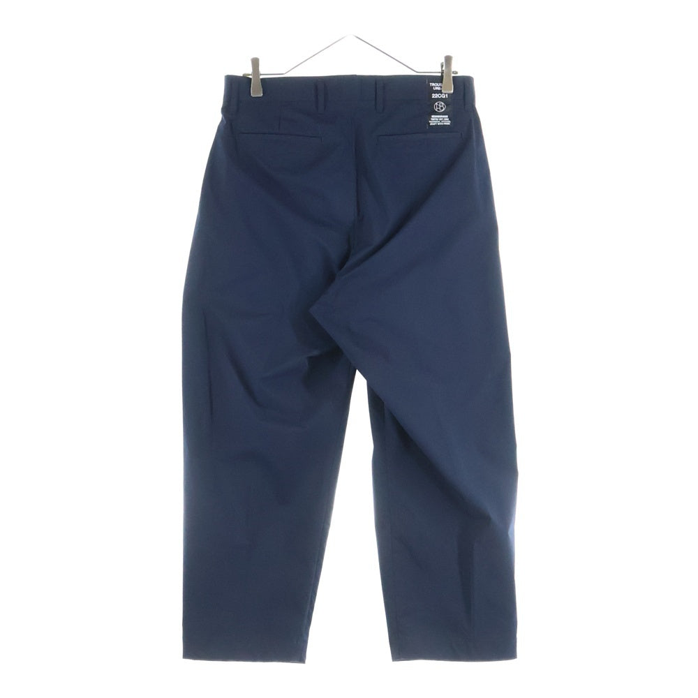 NEIGHBORHOOD(ネイバーフッド) 22SS TWO TUCK E-PT ジップフライ ツータック テーパード スラックス パンツ トラウザー ネイビー 221AQNH-PTM04