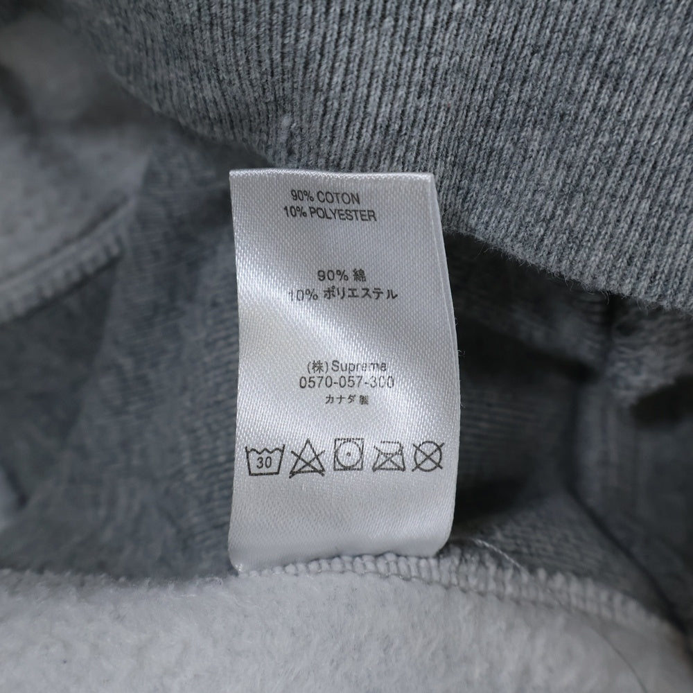 SUPREME(シュプリーム) 19AW Bandana Box Logo Hooded Sweatshirt バンダナ ボックスロゴ プルオーバー スウェット パーカー グレー/ブルー