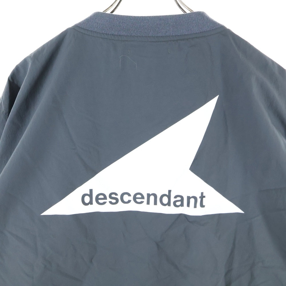DESCENDANT(ディセンダント) 23SS POPPA NYLON JACKET ドローストリング ナイロン クルーネック スウェット トレーナー グレー 231BRDS-JKM01