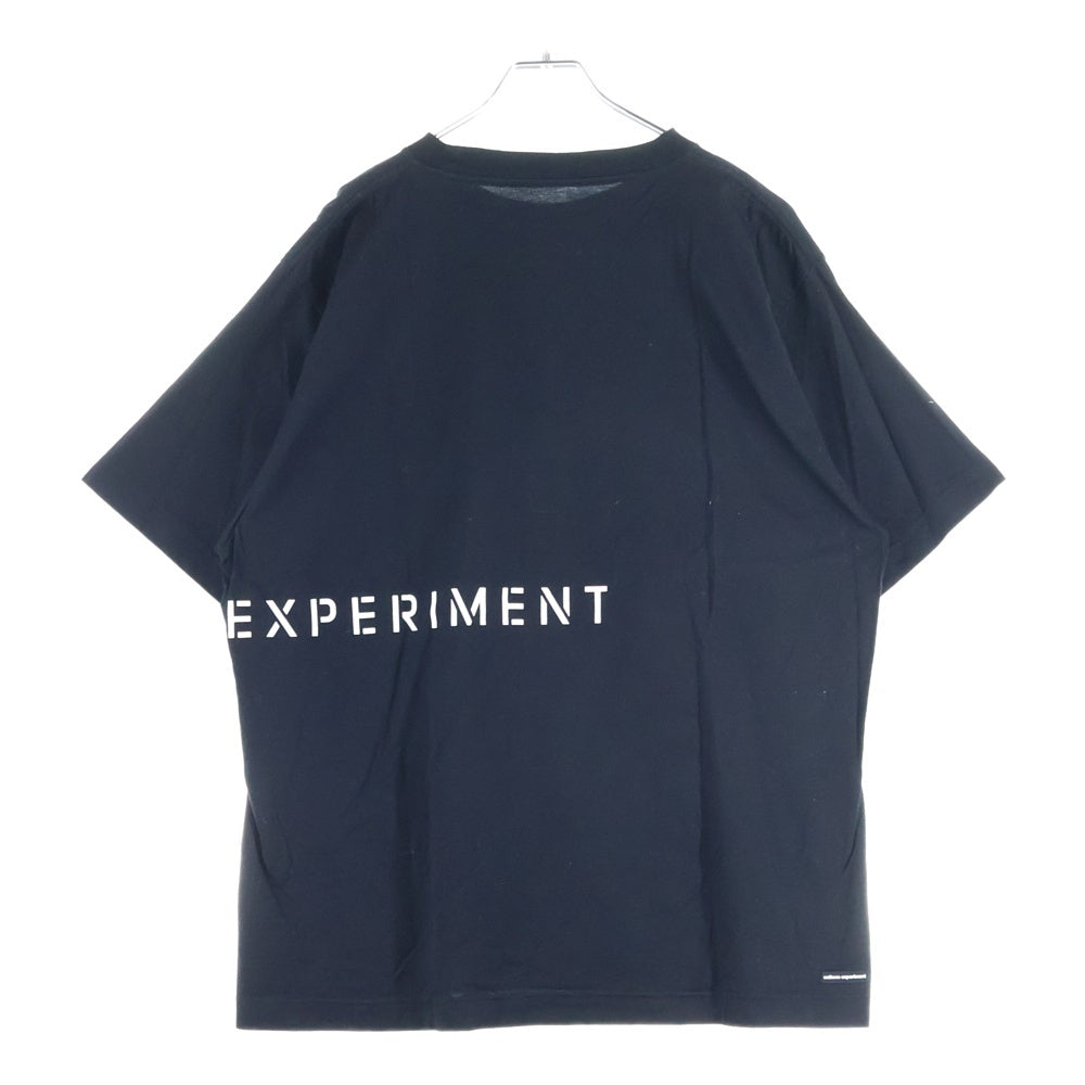 UNIFORM EXPERIMENT(ユニフォームエクスペリメント) STENCIL LOGO WIDE TEE ステンシル ロゴ プリント クルーネック ワイド 半袖Tシャツ カットソー ブラック UE-230030