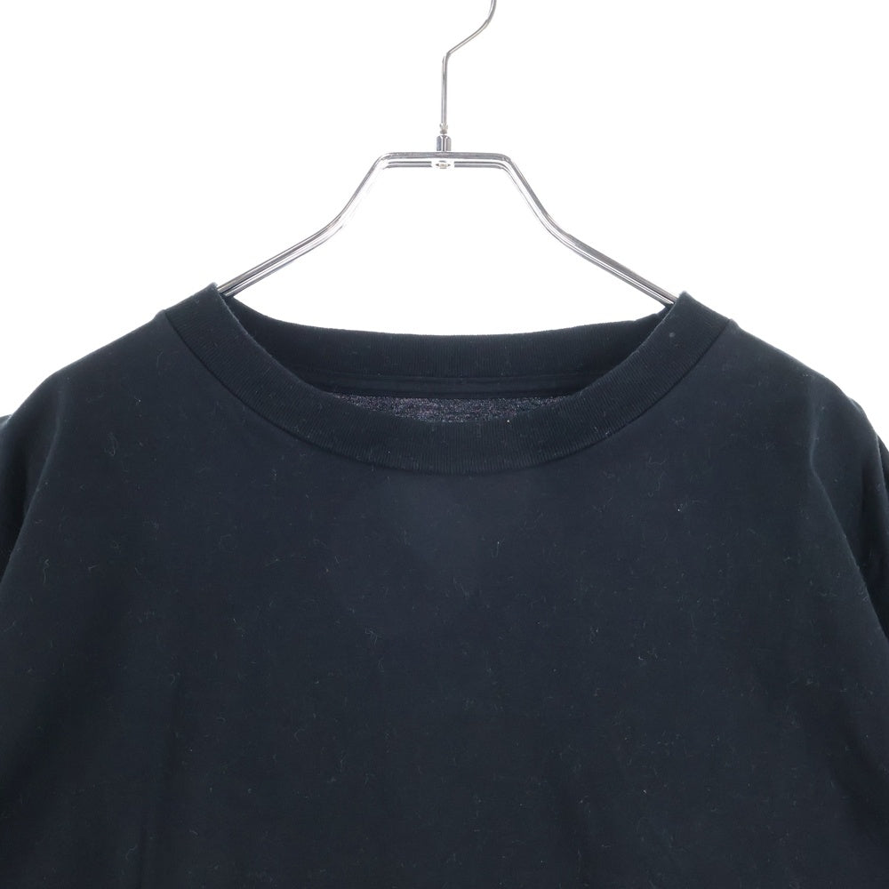 UNIFORM EXPERIMENT(ユニフォームエクスペリメント) STENCIL LOGO WIDE TEE ステンシル ロゴ プリント クルーネック ワイド 半袖Tシャツ カットソー ブラック UE-230030