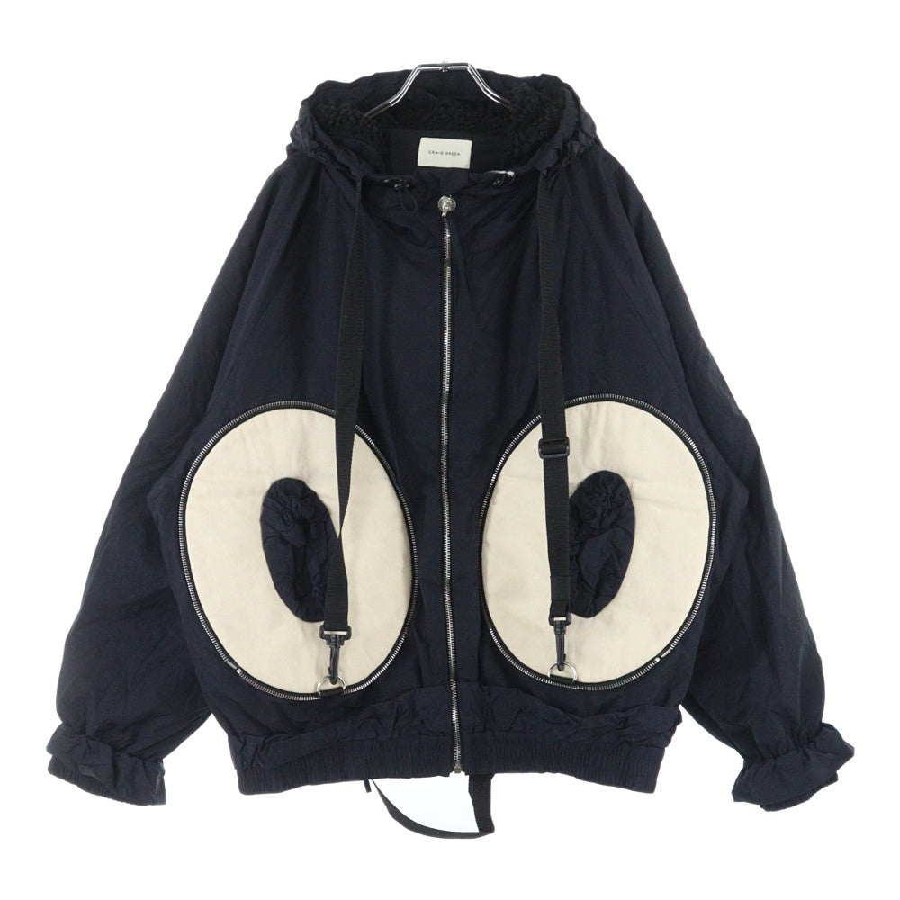 CRAIG GREEN(クレイググリーン) 22AW PACKABLE JACKET 異素材切替 パッカブル ジップアップフーデッドジャケット マルチカラー