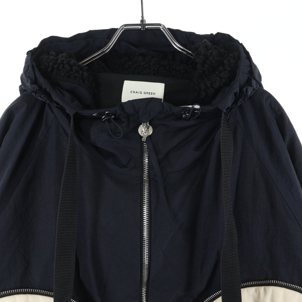 CRAIG GREEN(クレイググリーン) 22AW PACKABLE JACKET 異素材切替 パッカブル ジップアップフーデッドジャケット マルチカラー