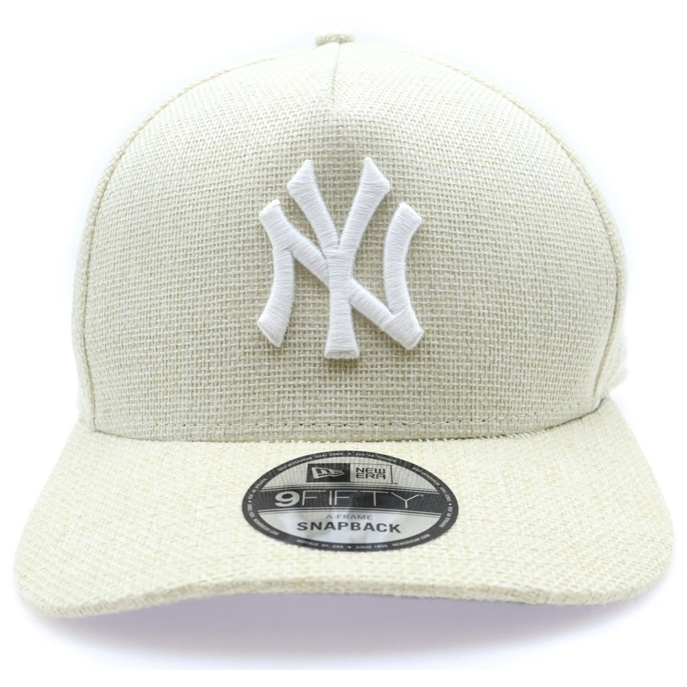 KITH(キス) × NEW ERA 9FIFTY RAFFIA ニューエラ 6パネル ベースボール キャップ ラフィア 帽子 ナチュラル 25‐095‐060‐0025‐2‐0