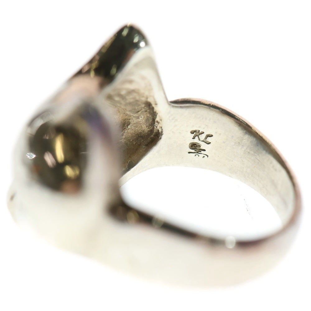 NO BRAND(ノーブランド) Kalico Lucy カリコルーシー Fキャットリング エメラルド シルバー