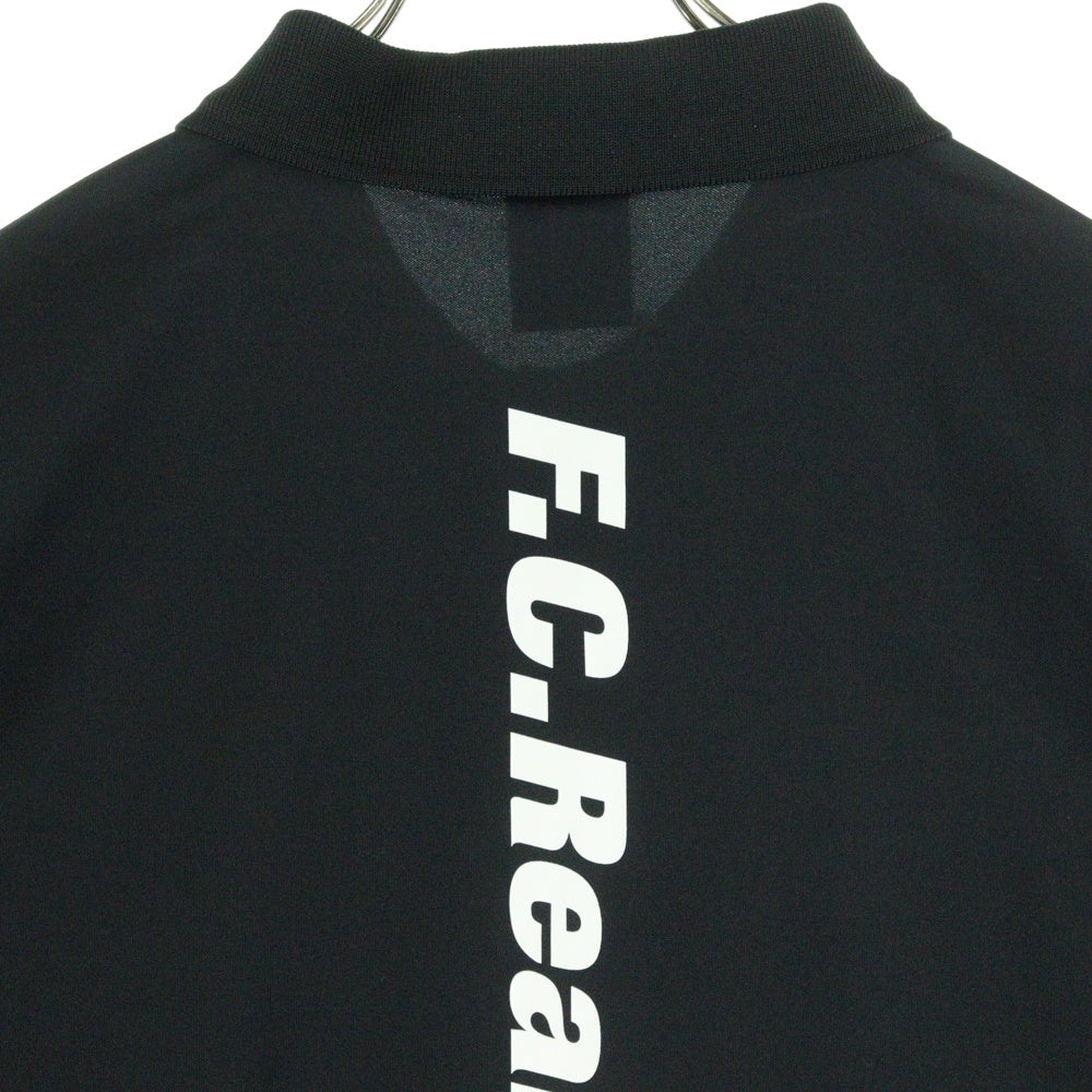 F.C.R.B./F.C.Real Bristol/FCRB(エフシーアールビー/エフシーレアルブリストル) 22SS S/S TEAM POLO ショートスリーブ チーム 半袖ポロシャツ ブラック FCRB-220024