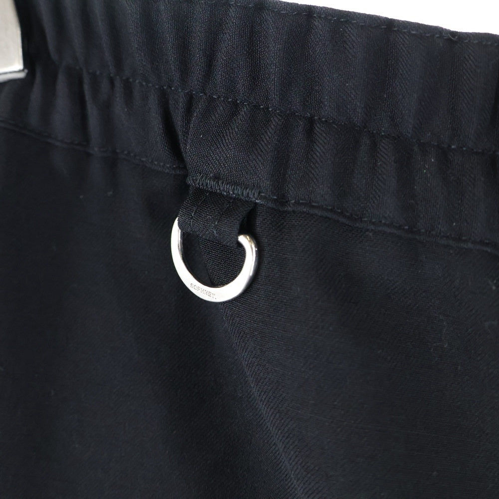 SOPHNET.(ソフネット) 23SS SUPER BLACK WOOL TAPERED EASY PANTS スーパー ブラック ウール テーパードイージーパンツ ブラック SOPH-230017