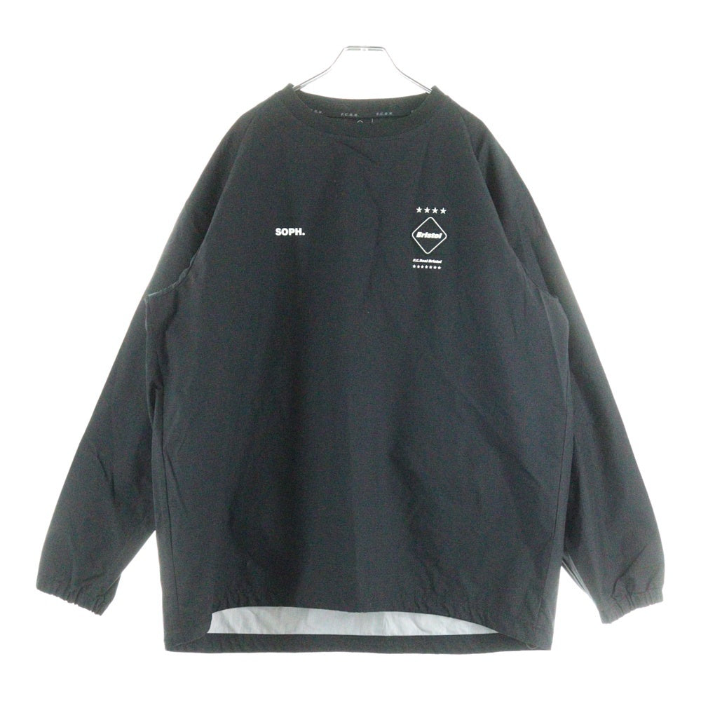 F.C.R.B./F.C.Real Bristol/FCRB(エフシーアールビー/エフシーレアルブリストル) 22SS 3LAYER PISTE スリーレイヤー ピスト クルーネック長袖ナイロンゲームシャツ カットソー ブラック FCRB-220019