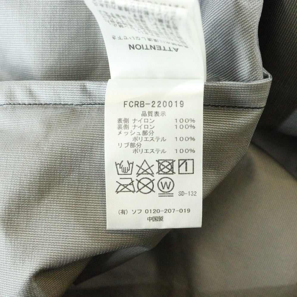 F.C.R.B./F.C.Real Bristol/FCRB(エフシーアールビー/エフシーレアルブリストル) 22SS 3LAYER PISTE スリーレイヤー ピスト クルーネック長袖ナイロンゲームシャツ カットソー ブラック FCRB-220019