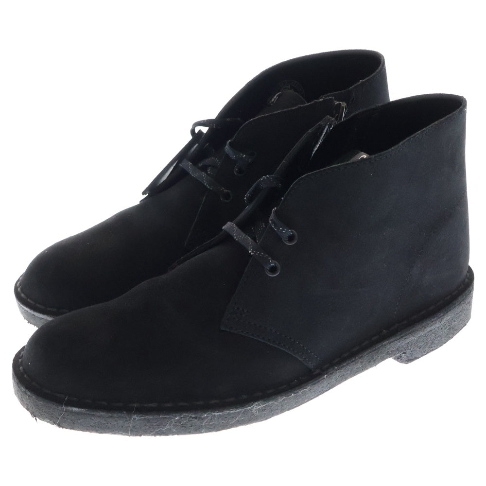 SOPHNET.(ソフネット) 24SS ×CLARKS DESERT BOOTS クラークス スウェードレザー サイドジップ デザートブーツ ブラック SOPH-240070