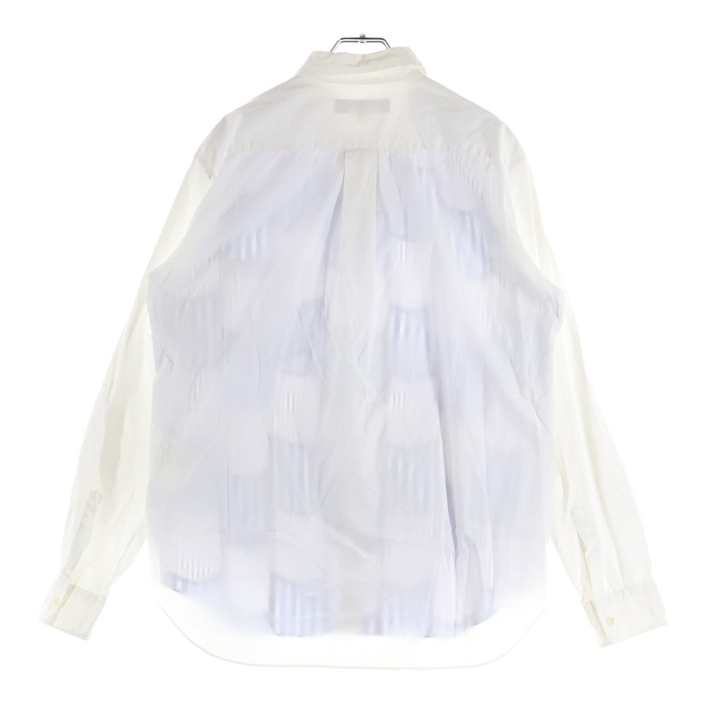 COMME des GARCONS HOMME DEUX(コムデギャルソン オムドゥ) 15AW AD2015 パッチワークストライプ コットン 長袖シャツ ブルー/ホワイト DP-B034