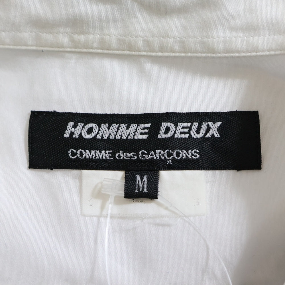 COMME des GARCONS HOMME DEUX(コムデギャルソン オムドゥ) 15AW AD2015 パッチワークストライプ コットン 長袖シャツ ブルー/ホワイト DP-B034