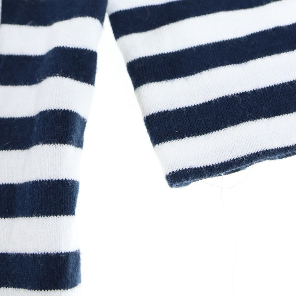 GOOD DESIGN SHOP COMME des GARCONS(グッドデザインショップ コムデギャルソン) AD2013 ドッキングボーダー コットン クルーネック 七分袖Tシャツ カットソー ネイビー/ホワイト/ピンク IK-T018