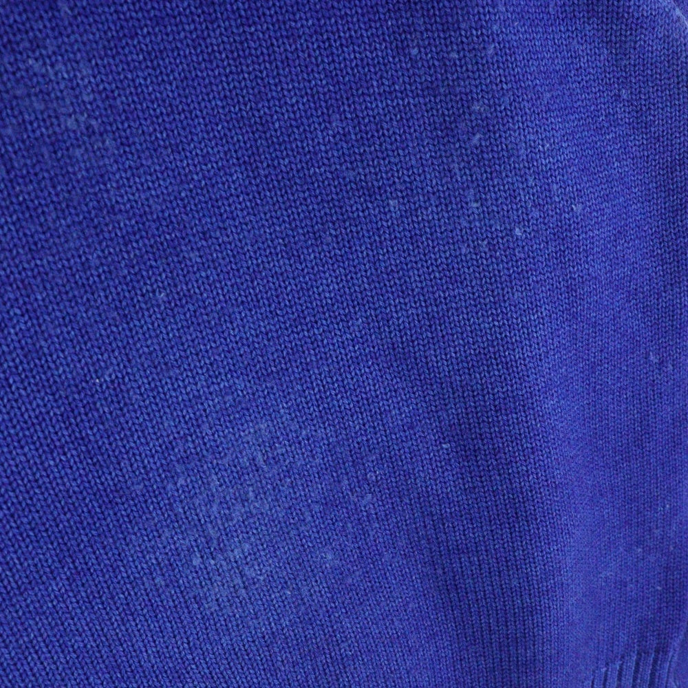 Cruciani(クルチアーニ) イタリア製 ハーフジップ ウールニット セーター ブルー