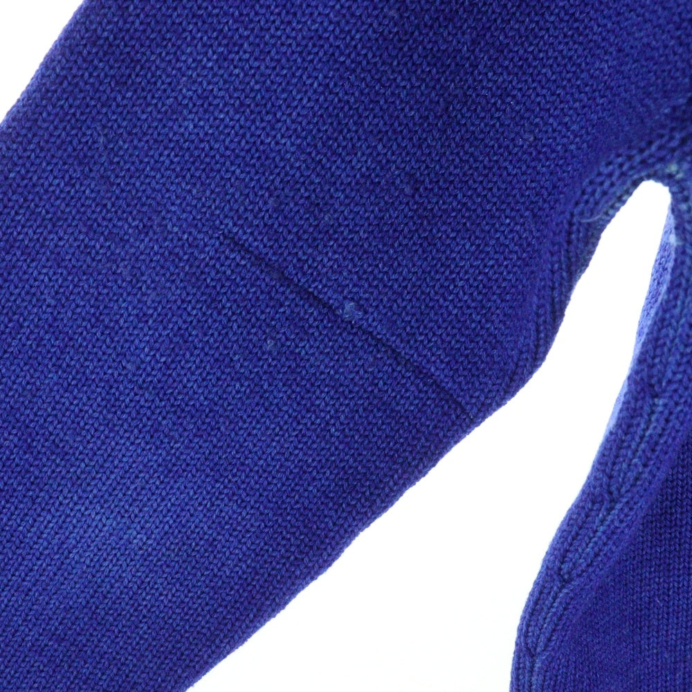 Cruciani(クルチアーニ) イタリア製 ハーフジップ ウールニット セーター ブルー