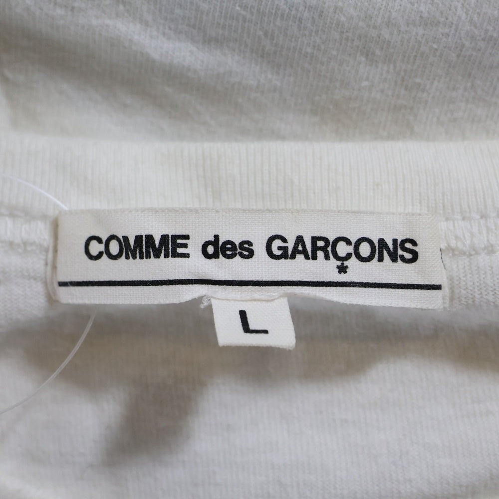 COMME des GARCONS(コムデギャルソン) 15AW AD2015 自由を着る フロントプリント クルーネック 半袖Tシャツ カットソー ホワイト OP-T101