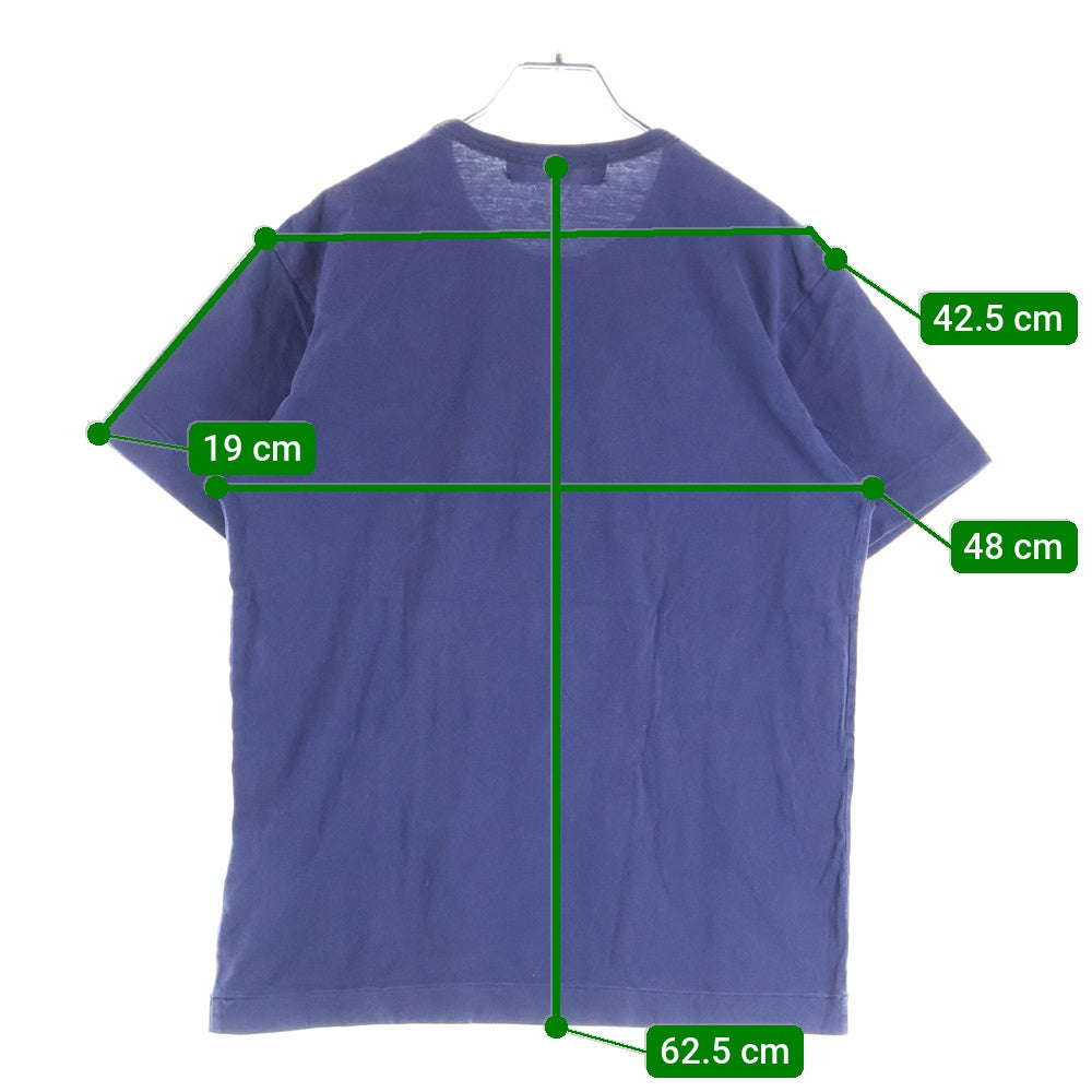 PLAY COMME des GARCONS(プレイコムデギャルソン) AD2012 ハートロゴ コットン クルーネック 半袖Tシャツ カットソー ネイビー AZ-T184