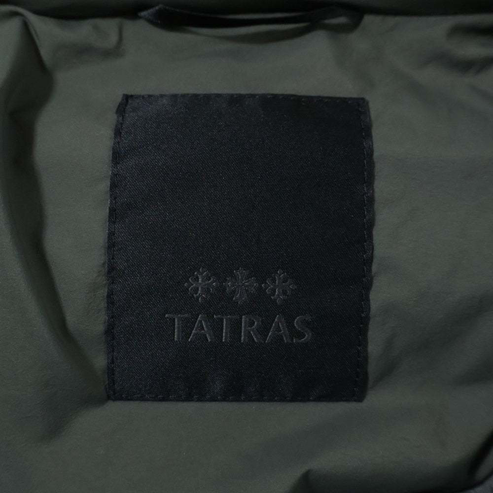 TATRAS(タトラス) 21AW VARENA ファーフーデッド ナイロン ショート丈 ダウンジャケット レディース カーキ LTKE21A4164-D