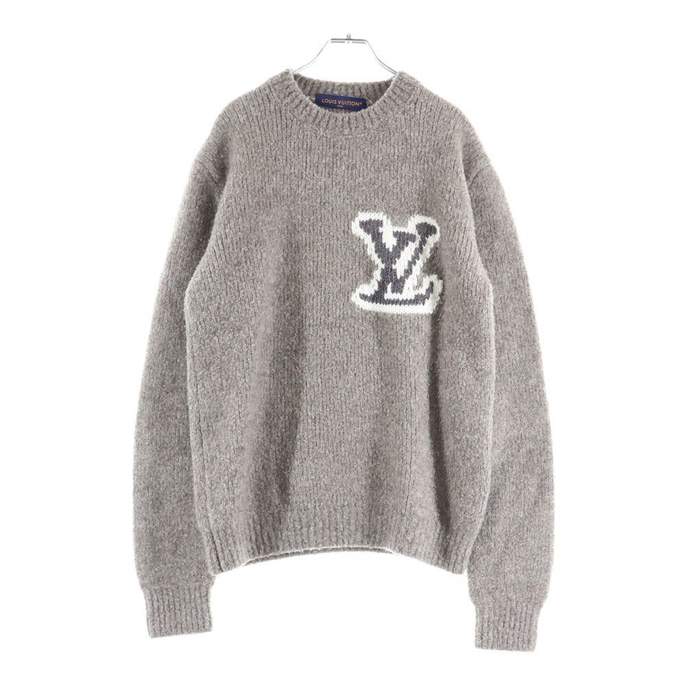 LOUIS VUITTON(ルイヴィトン) 24SS ウールブレンドクルーネック ニット 長袖セーター グレー RM241MQ VSS HQN45W