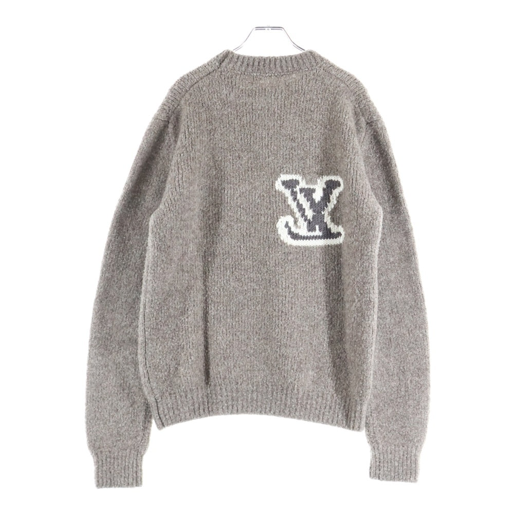 LOUIS VUITTON(ルイヴィトン) 24SS ウールブレンドクルーネック ニット 長袖セーター グレー RM241MQ VSS HQN45W