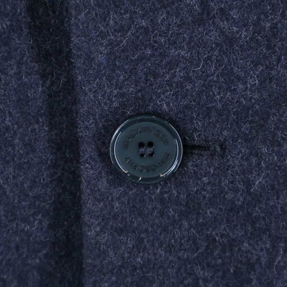 MACKINTOSH PHILOSOPHY(マッキントッシュフィロソフィー) ウール ナイロン シングルコート ジャケット ネイビー H1C88-693-27