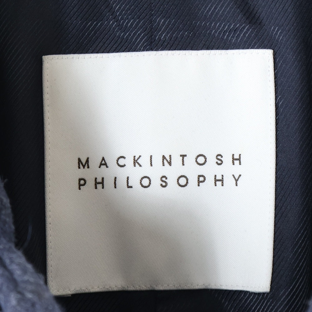 MACKINTOSH PHILOSOPHY(マッキントッシュフィロソフィー) ウール ナイロン シングルコート ジャケット ネイビー H1C88-693-27