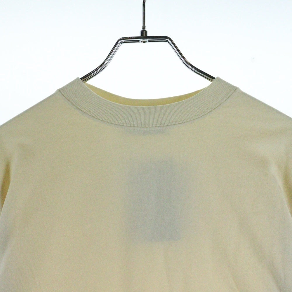 BALENCIAGA(バレンシアガ) LAYERED LONG SLEEVE SHIRT レイヤード ロングスリーブ ドッキング 長袖Tシャツ カットソー アイボリー 698631 TLVF3