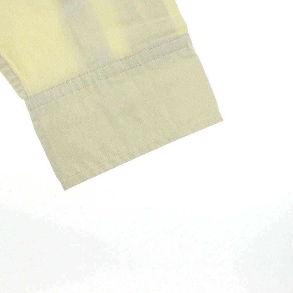 BALENCIAGA(バレンシアガ) LAYERED LONG SLEEVE SHIRT レイヤード ロングスリーブ ドッキング 長袖Tシャツ カットソー アイボリー 698631 TLVF3