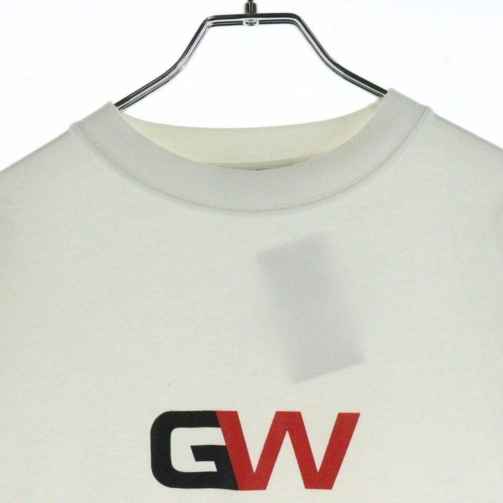 BALENCIAGA(バレンシアガ) 20AW GYM WEAR LOGO T-SHIRT ジム ウェア ロゴ プリント クルーネック 半袖Tシャツ カットソー ホワイト 620969 TIVD5