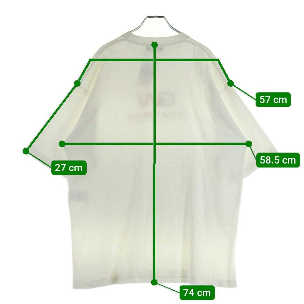 BALENCIAGA(バレンシアガ) 20AW GYM WEAR LOGO T-SHIRT ジム ウェア ロゴ プリント クルーネック 半袖Tシャツ カットソー ホワイト 620969 TIVD5