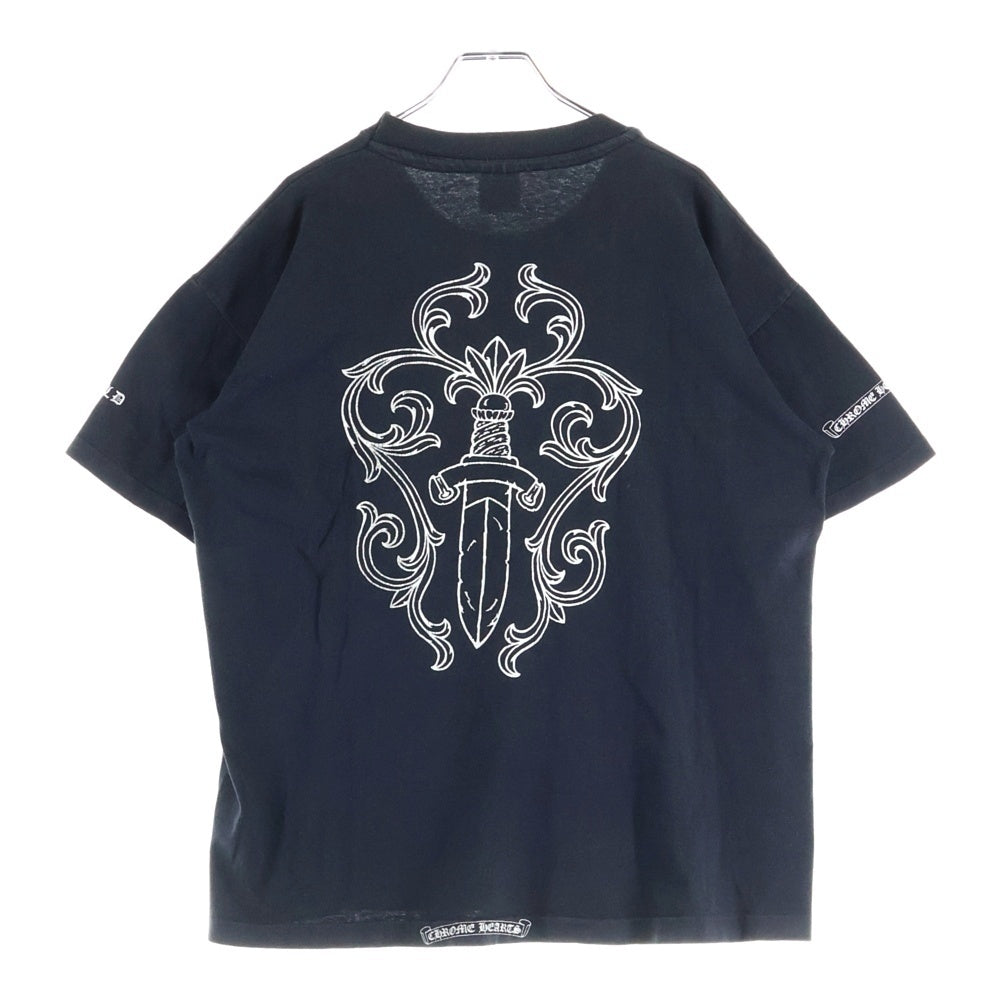 CHROME HEARTS(クロムハーツ) 90S×max field Dagger TEE OLD オールドモデル マックスフィールド ダガープリント 半袖Tシャツ カットソー ブラック
