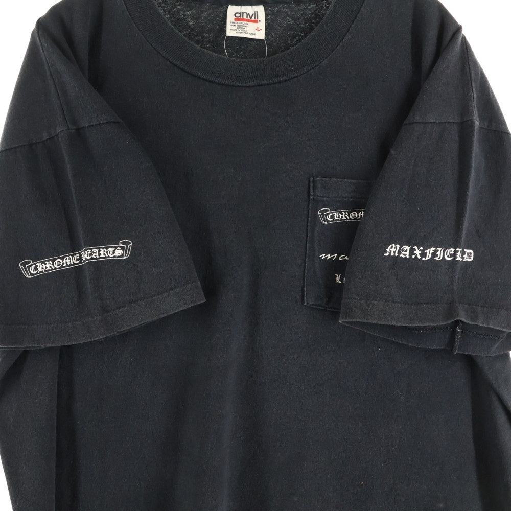 CHROME HEARTS(クロムハーツ) 90S×max field Dagger TEE OLD オールドモデル マックスフィールド ダガープリント 半袖Tシャツ カットソー ブラック