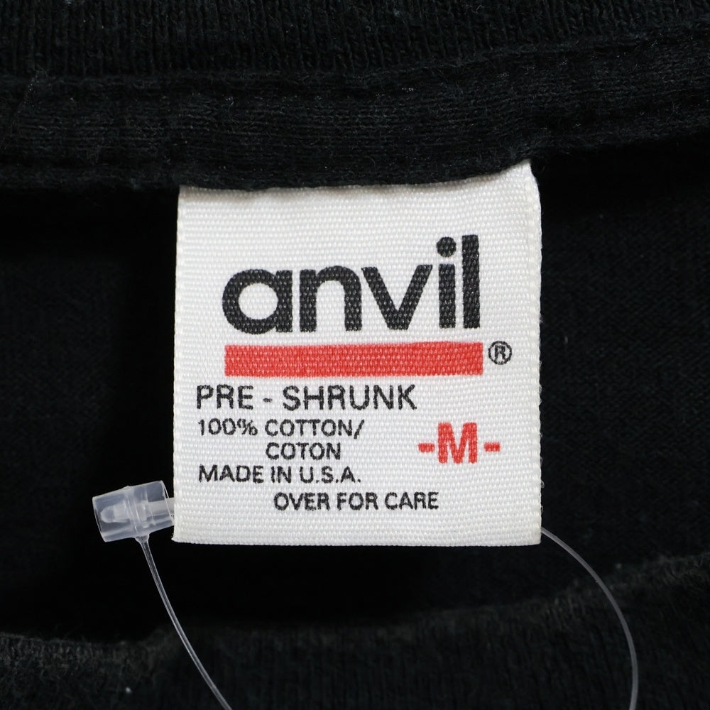 CHROME HEARTS(クロムハーツ) 90S VINTAGE anvilボディ 1ポケット スクロールラベルプリント 半袖プリントTシャツ カットソー ブラック