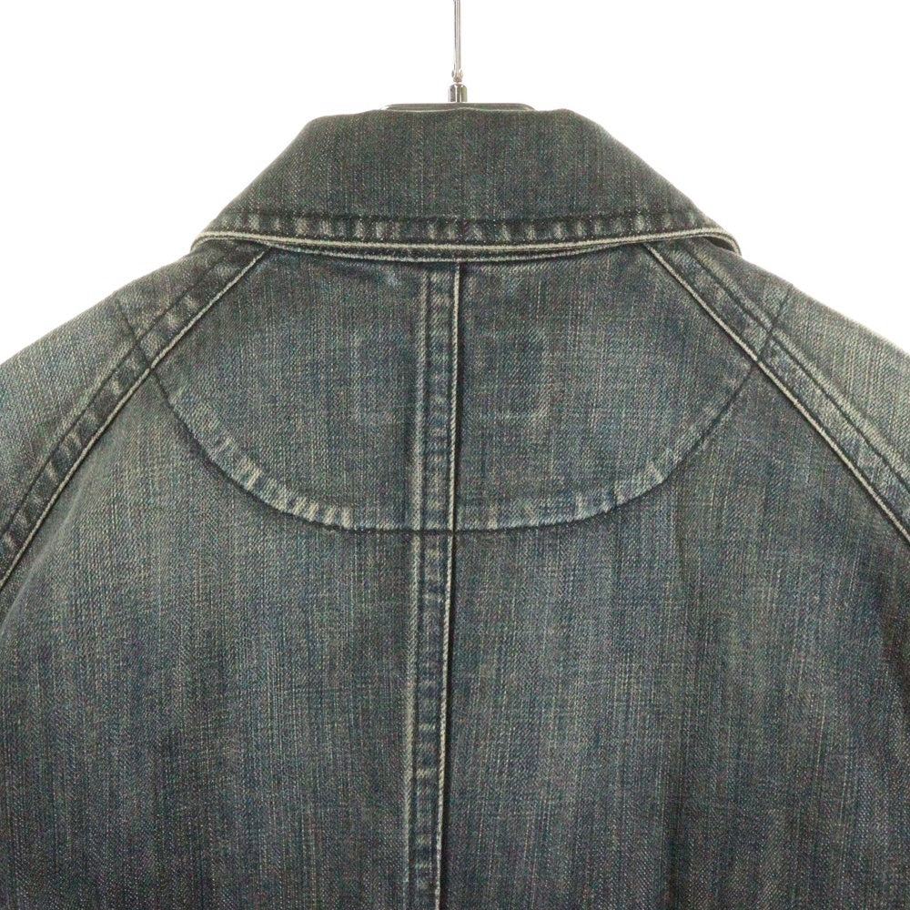 BURBERRY BLACK LABEL(バーバリー ブラックレーベル) ダブルライダース デニムジャケット インディゴ BMP17-216-28