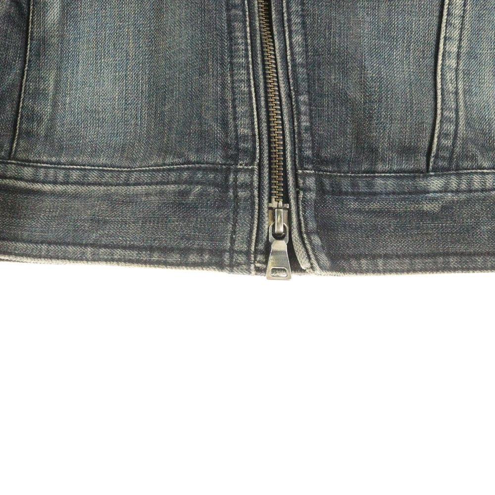 BURBERRY BLACK LABEL(バーバリー ブラックレーベル) ダブルライダース デニムジャケット インディゴ BMP17-216-28