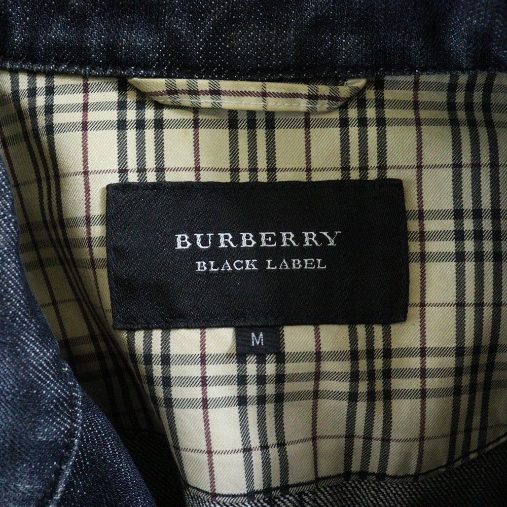 BURBERRY BLACK LABEL(バーバリー ブラックレーベル) ダブルライダース デニムジャケット インディゴ BMP17-216-28