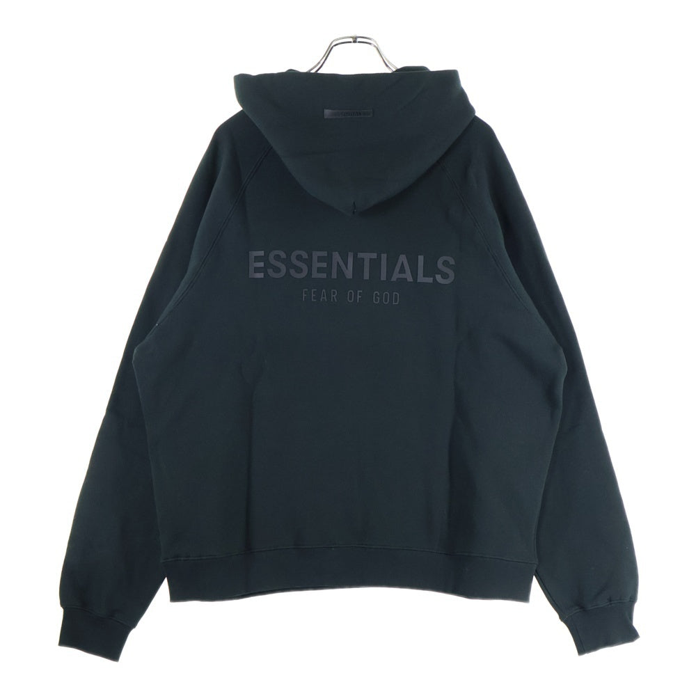 ESSENTIALS FEAR OF GOD(エッセンシャル フィアオブゴッド) 21SS BACK LOGO SWEAT HOODIE 背面ロゴプリント フーデット スウェットパーカー ブラック