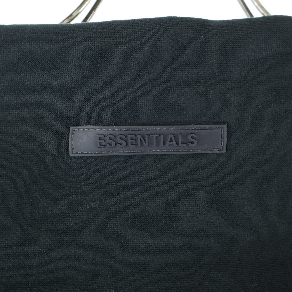 ESSENTIALS FEAR OF GOD(エッセンシャル フィアオブゴッド) 21SS BACK LOGO SWEAT HOODIE 背面ロゴプリント フーデット スウェットパーカー ブラック