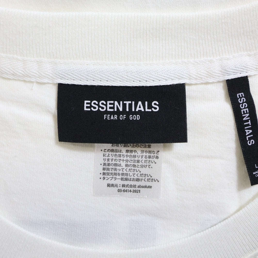 ESSENTIALS FEAR OF GOD(エッセンシャル フィアオブゴッド) BOXY LOGO TEE2 ボクシー ロゴ 半袖Tシャツ カットソー ホワイト