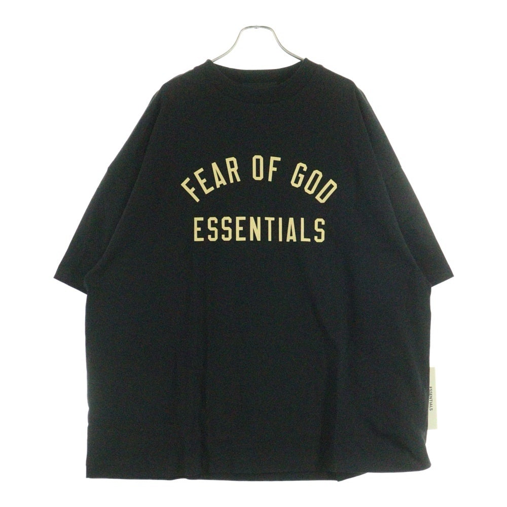 ESSENTIALS FEAR OF GOD(エッセンシャル フィアオブゴッド) 24AW JERSEY CREWNECK TEE ジャージクルーネック 半袖Tシャツ カットソー ブラック/ベージュ 125BT244190F