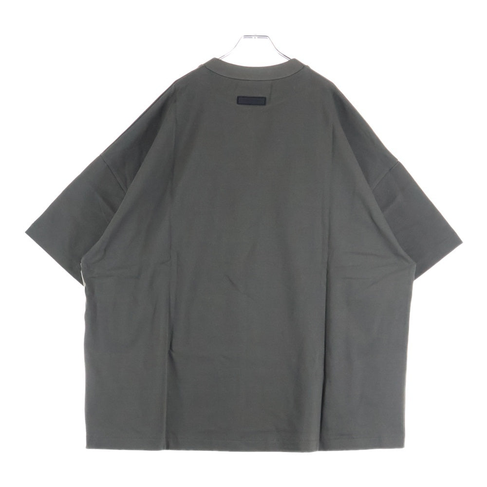 ESSENTIALS FEAR OF GOD(エッセンシャル フィアオブゴッド) 23AW CREWNECK T-SHIRT ロゴプリント クルーネック 半袖Tシャツ カットソー ライトブラック
