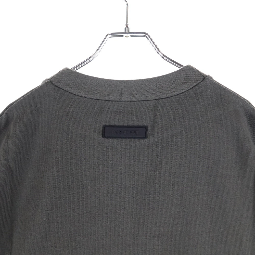 ESSENTIALS FEAR OF GOD(エッセンシャル フィアオブゴッド) 23AW CREWNECK T-SHIRT ロゴプリント クルーネック 半袖Tシャツ カットソー ライトブラック