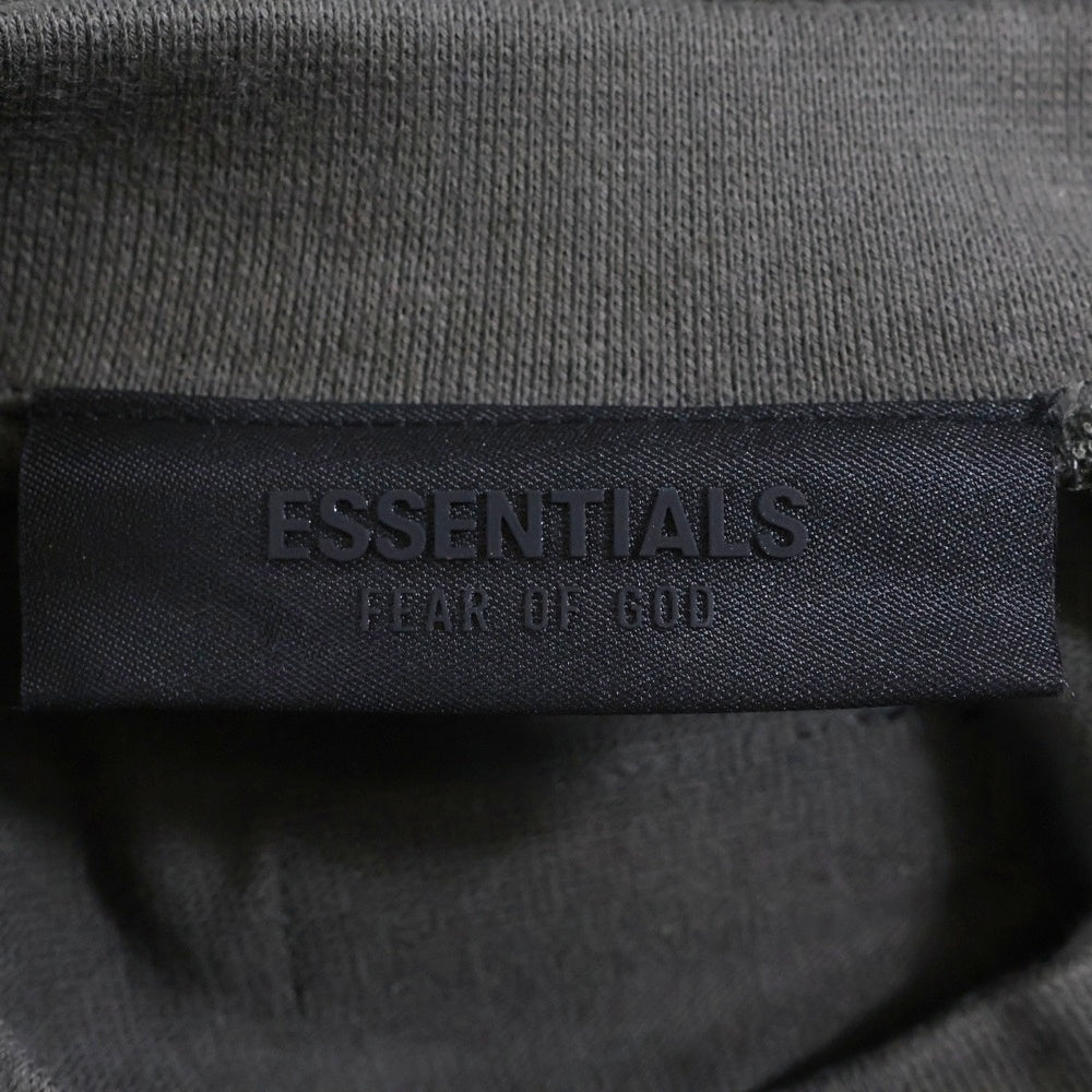 ESSENTIALS FEAR OF GOD(エッセンシャル フィアオブゴッド) 23AW CREWNECK T-SHIRT ロゴプリント クルーネック 半袖Tシャツ カットソー ライトブラック