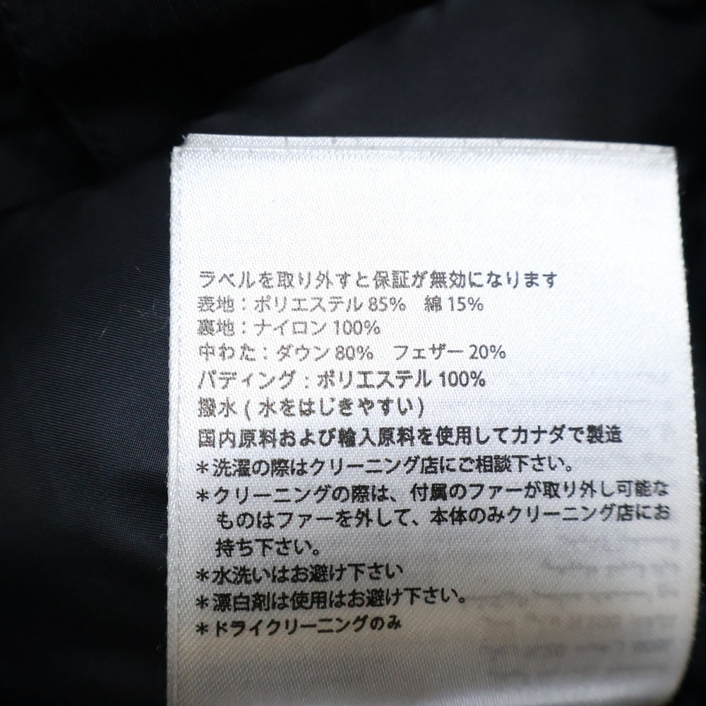 CANADA GOOSE(カナダグース) CHATEAU PARKA BLACK LABEL シャトーパーカ フーデットダウンジャケットブラック 3426MB