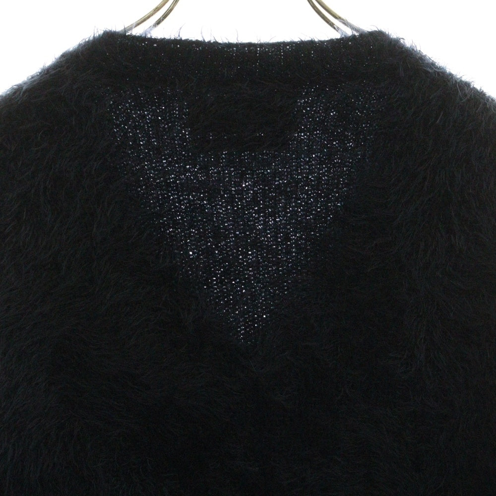 MUVEIL(ミュベール) MUVEIL ミュベール ビーズ付き アーム切替 ニット ジャケット ネイビー MA93KCD001 レディース