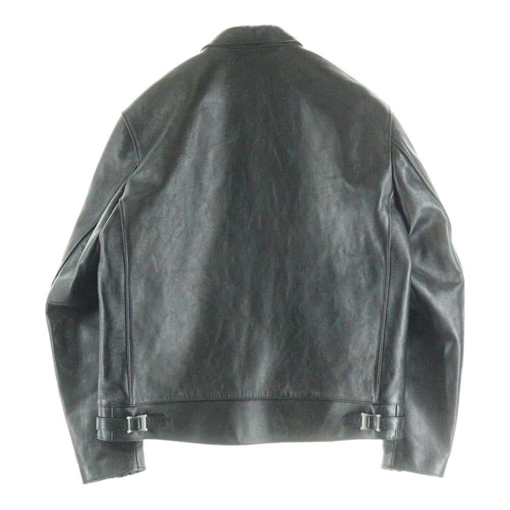 addict clothes(アディクトクローズ) ホースレザー センタージップ ライダースジャケット ブラック