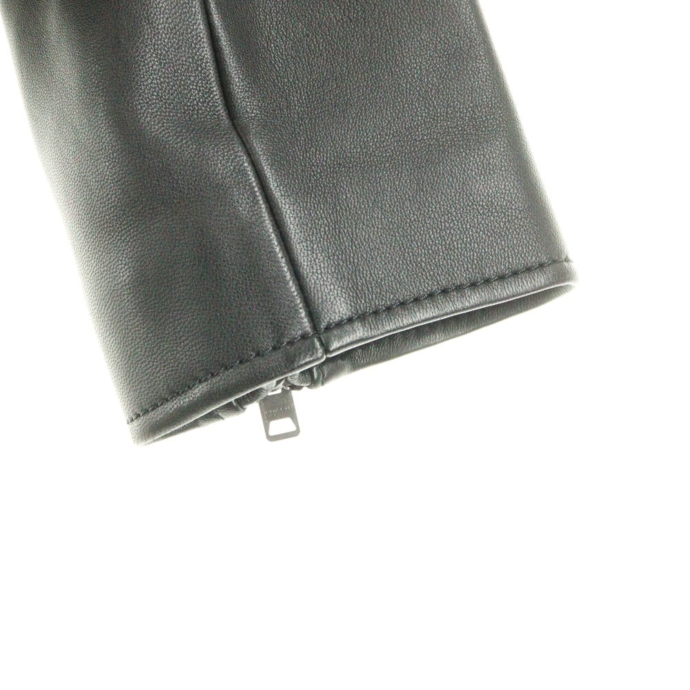 COACH(コーチ) ラムレザー ダブルライダースジャケット ブラック