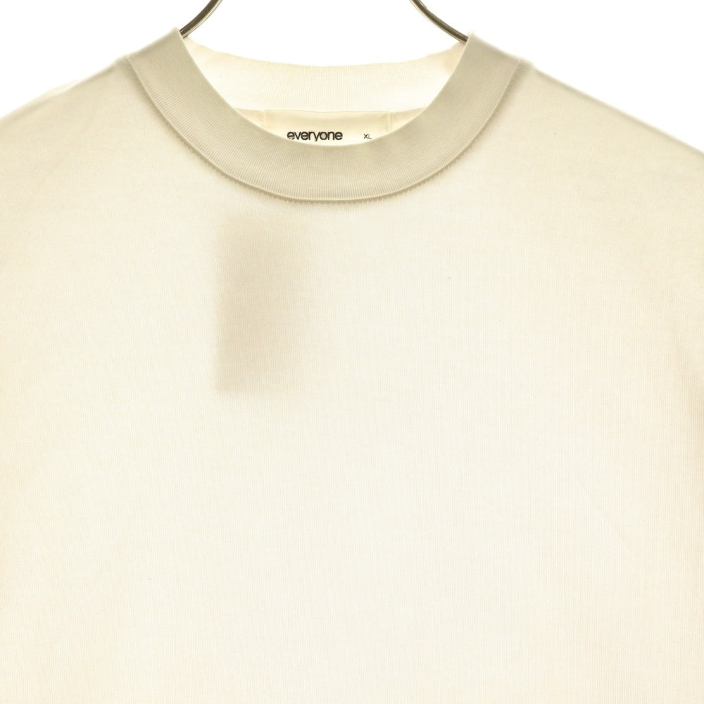 everyone(エブリワン) cotton s/s t-shirt クルーネック 半袖Tシャツ ホワイト EV-CS04